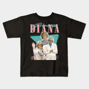 Princess Diana // Retro 80s Fan Artwork Kids T-Shirt